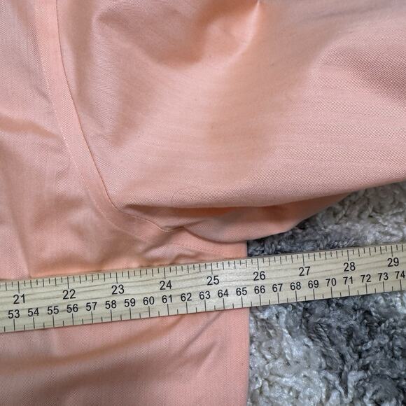 Lauren Ralph Lauren‎ Men's 2XL Orange Striped Button Up Long Sleeve Dress Shirt - Picture 6 of 6